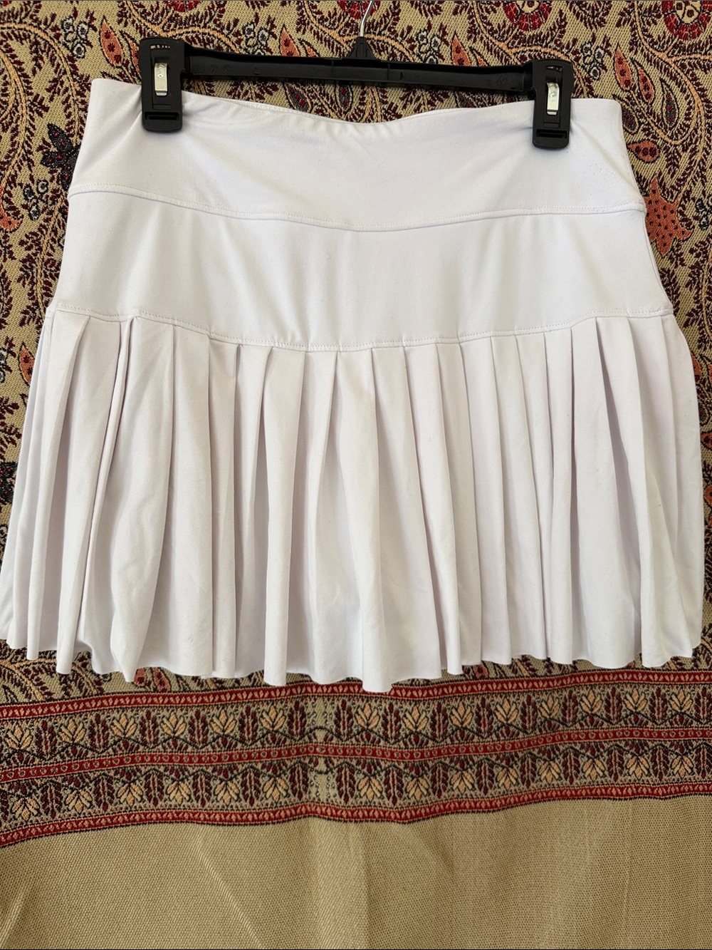 Kyodan White Pleated Athletic Mini Skirt